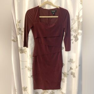 WHBM Burgundy Cocktail Dress - size 2